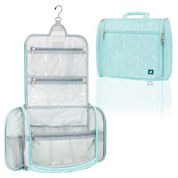 PAVILIA Large Hanging Toiletry Bag, Travel Women Men Cosmetic Organizer, Water Resistant Makeup Accessories Essentials Kit