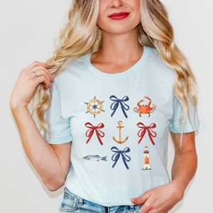 Simply Sage Market Coquette Nautical Collage Short Sleeve Tee - 1 of 4
