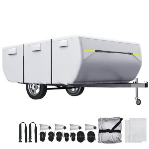 Unique Bargains Waterproof Camper Trailer Cover RV Cover - 1 of 4