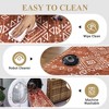 Faux Wool Modern Bohemian  Printed Area Rug Low Pile Non Slip Non Shedding Pet Friendly Machine Washable Carpet Perfect for Home Decoration - 3 of 4