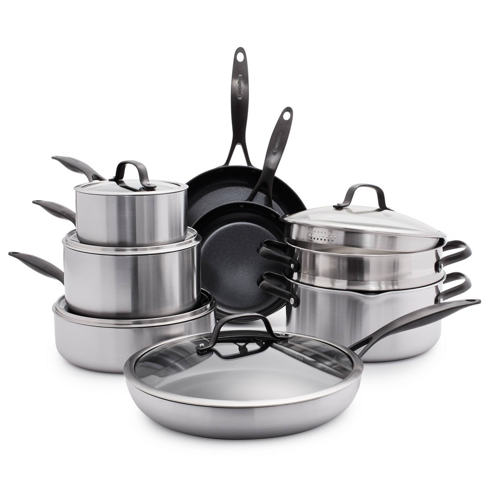 GreenPan Venice Pro Noir Tri-Ply 13pc Ceramic Cookware Set Black