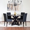 Roundhill Furniture Enbridge 5-piece Dining Set, Cross-Buck Dining Table with 4 Stylish Chairs - 2 of 4