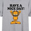 Women's - Garfield - Have A Nice Day Oversized Graphic T-Shirt - 2 of 4