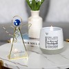 Pavilion Gift Company- September - 6.5" Angel Tealight Candle Holder Religion Faith September Birthday Zodiac Virgo Libra Crystal Birthstone Gift - 3 of 4