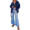 Women's Winter Days Plaid Button Down Cardigan - 2.7 AUGUST APPAREL - 4 of 4