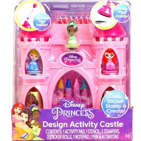 Disney Princess Girls Activity Tote Art & Craft 100 Pieces Kit Value Box,  for Child