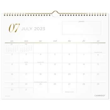 Cambridge 2023-24 Academic Wall Calendar 14.875"x11.875" Monthly Lucid