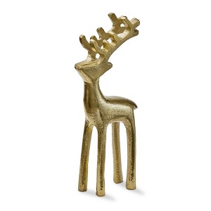 TAG Reindeer Silhouette Figurine Large Gold - 1 of 2