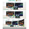 TOTU Docking Station, USB C Hub, 9 in 1 Triple Display Docking Station with Collage Display Mode, for MacBook Pro Air and Type-C Laptops - 3 of 4