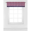 Bacati - Rod Pocket Window Valance Mix N Match Chevron Navy/Red - 4 of 4