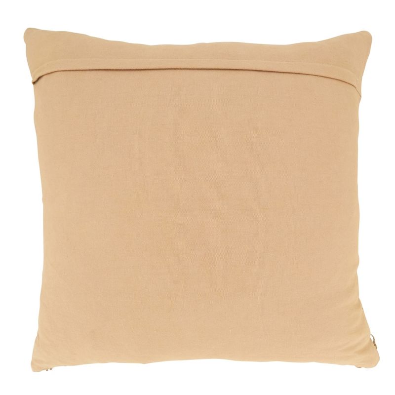 Saro Lifestyle Jute Blend Al Fresco Poly Filled Throw Pillow, Beige, 20"x20", 2 of 4