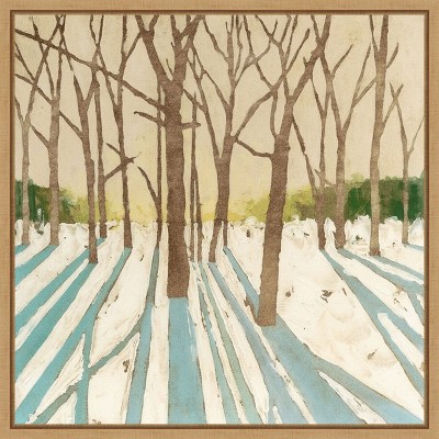 Amanti Art Winter Shadows I by Megan Meagher Canvas Wall Art Print Framed 22 x 22-in.