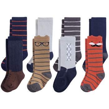 Yoga Sprout Baby Boy Socks, Orange Charcoal 8-pack, 6-12 Months : Target