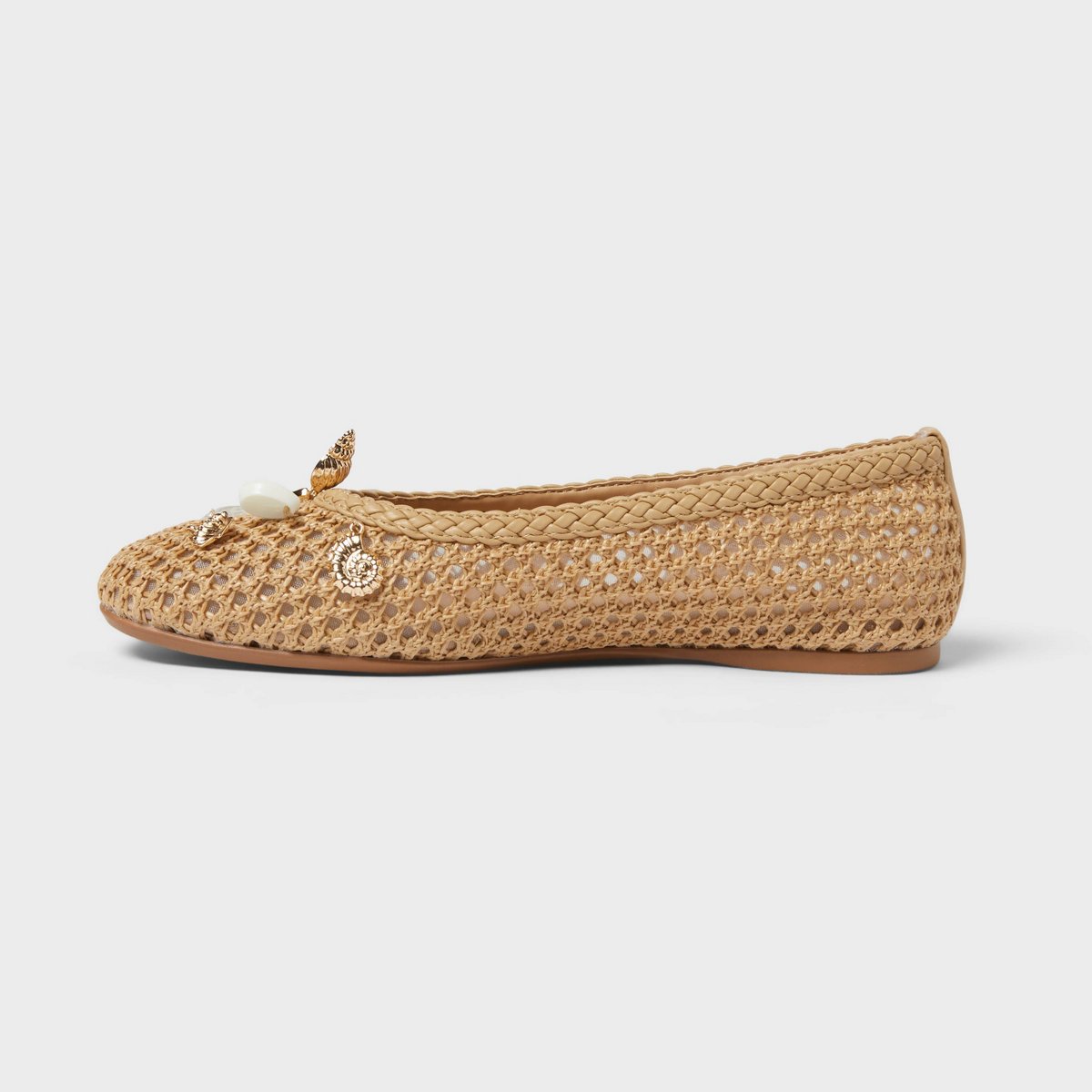Обувь A New Day Women's Penelope Woven Ballet Flats - A New Day™ Natural 8 — фото 2
