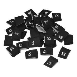 Unique Bargains Woven Crafting Clothing Sewing Embroidered Size Labels 100 Pcs - 1 of 4