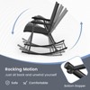 Tangkula 4pcs Patio Folding Rocking Chair Heavy-Duty Metal Frame Rockers Outdoor - 4 of 4