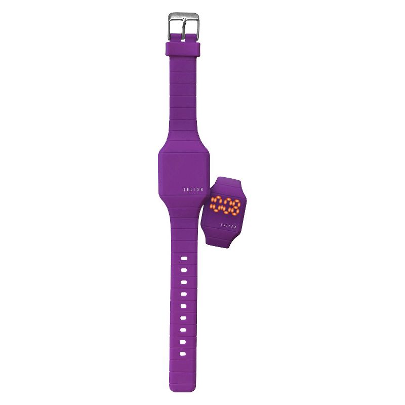 Girls' Fusion Hidden LED Digital Watch - Purple, 3 of 5