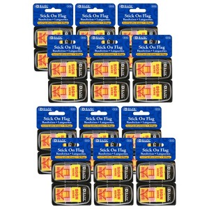 BAZIC Products® Yellow Color Printed Sign Here Flags with Dispenser, 50 Per Pack, 12 Packs - 1 of 4