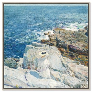 Art Remedy Manuel Roman - Floral Plaza Beach Life Inspired Wall Art Framed - 1 of 4