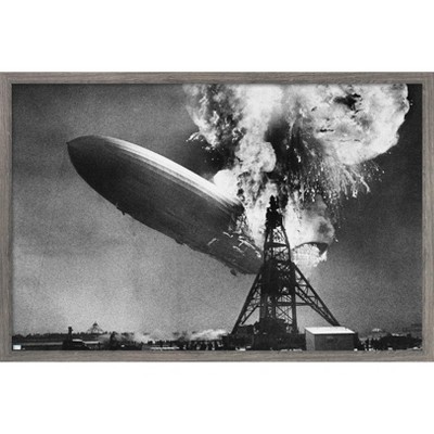 Trends International The Hindenburg Disaster Framed Wall Poster Prints