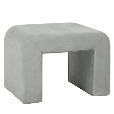 LeisureMod Modern 26" Velvet Boucle Upholstered Bench with Padded Seat, Accent Seating for Living Room, Bedroom, or Entryway