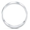 Pompeii3 10k White Gold 6mm Flat Comfort Fit High Polished Wedding Band Mens Ring - 2 of 4