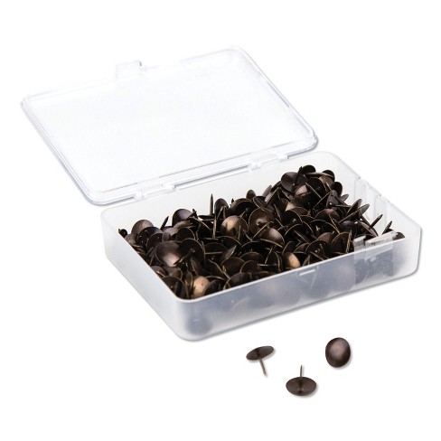  U Brands Push Pins, Clear Plastic Head Thumbtacks, Steel  Point, 200-Count : Office Products