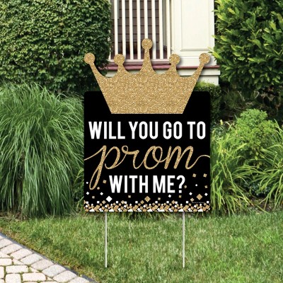 Big Dot of Happiness Promposal - Party Decorations - Prom Proposal Welcome Yard Sign