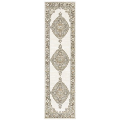 Oriental Weavers Andorra 7939D Beige/ Tan Indoor Area Rug - 2'3" x 8'