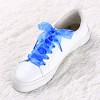 INSPIRE CHIC Sneakers Flat Snow Yarn Wide Transparent Shoe Laces 1" Width 2 Pairs - 2 of 4