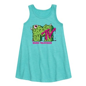 - MTV - Slime Logo Graphic Sleeveless Aline Dress - 1 of 2