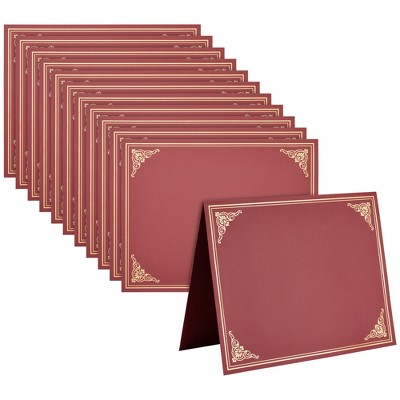 Best Paper Greetings 12 Pack Award Certificate Holder, Folder & Cover for Letter Size Documents, Files & Graduation Diploma, Red