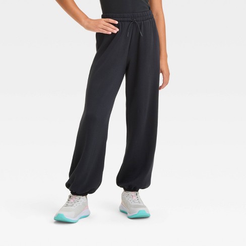 Girls' Cozy Fleece Jogger Pants - All In Motion™ - image 1 of 4