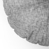 Holli Zollinger Linen Grey Light Round Floor Pillow - Deny Designs - 3 of 4
