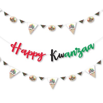 Big Dot of Happiness Happy Kwanzaa - Party Letter Banner Decoration - 36 Banner Cutouts and Happy Kwanzaa Banner Letters