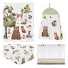 Sweet Jojo Designs Gender Neutral Unisex Baby Crib Bedding Set - Watercolor Woodland Forest Animals Green Brown White 4pc - 2 of 4