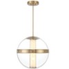 Minka Lavery Minka Divinely 20 1/2" Wide LED Brass and Clear Glass Globe Pendant - 2 of 3