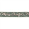 Glittered Merry Christmas Wired Ribbon 4" x 5 Yds. - 2 of 2