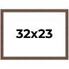 PosterPalooza | 32x23 Wide Barnwood Picture Frame, UV Acrylic, 6 Finishes - Grey, Brown, White, and Black - 2 of 4