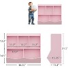 3-Tier Kids Toy Storage Organizer - 5-Cubby Bookcase with Tilt Bins for Nursery Playroom Bedroom - 2 of 4