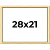 PosterPalooza | Simple Gold Picture Frame - UV Acrylic, Backing Board, Hanging Hardware Included - 2 of 4
