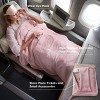 Travel Blanket Airplane Compact with Storage Bag Packable Blanket with Eye Mask Lightweight 3-in-1 Travel Essentials  Functioned as Pillow - 2 of 4