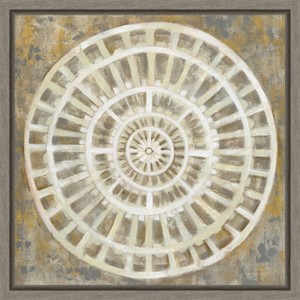 Amanti Art Neutral Textured Medallion by Silvia Vassileva Canvas Wall Art Print Framed 16 x 16-in. - 1 of 4