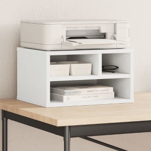 Aghana Digitals White Engineered Wood Multifunctional Organizer: 15.7"x12.6"x8.9" Printer Stand - 1 of 4