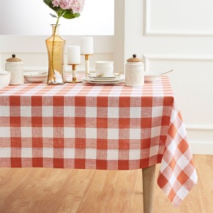 Solino Home Linen Buffalo Check Tablecloth - 1 of 4