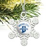 Indiana State University Sycamores Metal Snowflake Christmas Tree Holiday Ornament - 2 of 3