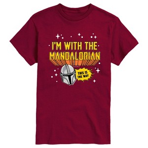 Men's - Star Wars - The Mandalorian Im With Mando Short Sleeve Graphic T-Shirt - 1 of 3