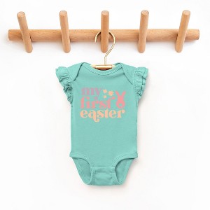 The Juniper Shop My First Easter Baby Flutter Sleeve Bodysuit - 1 of 2