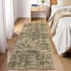 2x6 Hallway Runner Rug Machine Washable Rug Vintage Distressed Rug Retro Bedroom Rug Foldable Low Pile Rugs for Living Room Laundry Room - 3 of 4