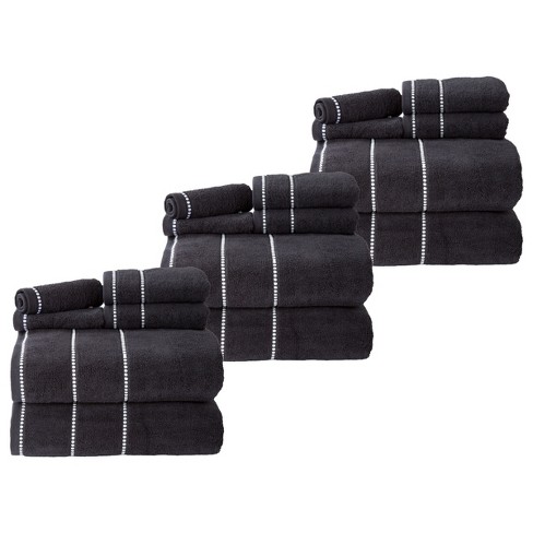 Luxury Bath Towels Set 6 Piece Set 100 CottonBathroom Towels Zero Twist  Shower T